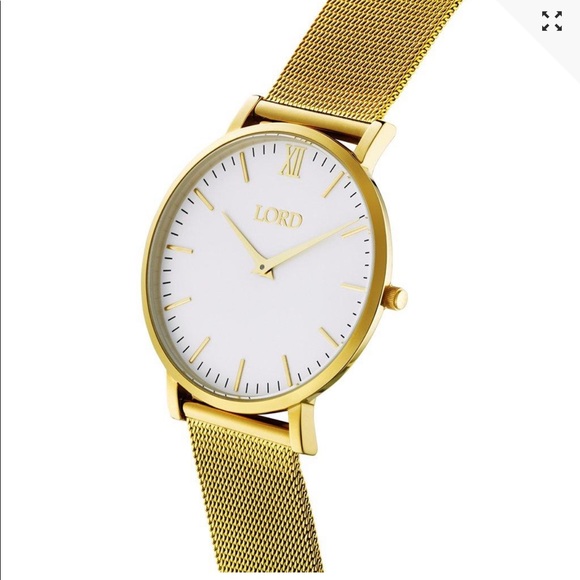Lord Timepieces Mesh Gold Womens Watch - Picture 2 of 12